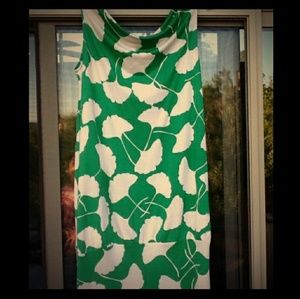 DVF "MERCEDES" 100% SILK DROP WAIST DRESS